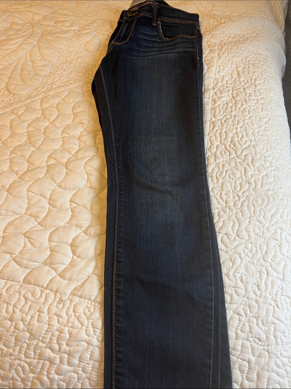 Free People Dark Indigo Skinny Jeans Made In The USA American Stars&Strips Label - Picture 8 of 12